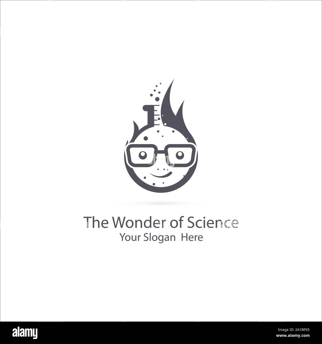 La science humaine Modèle Logo Banque D'Images