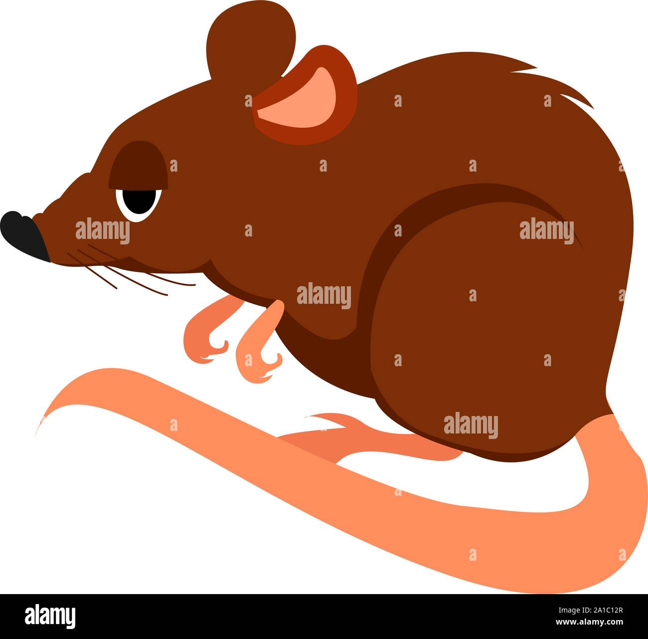 Petite souris, illustration, vecteur sur fond blanc. Illustration de Vecteur