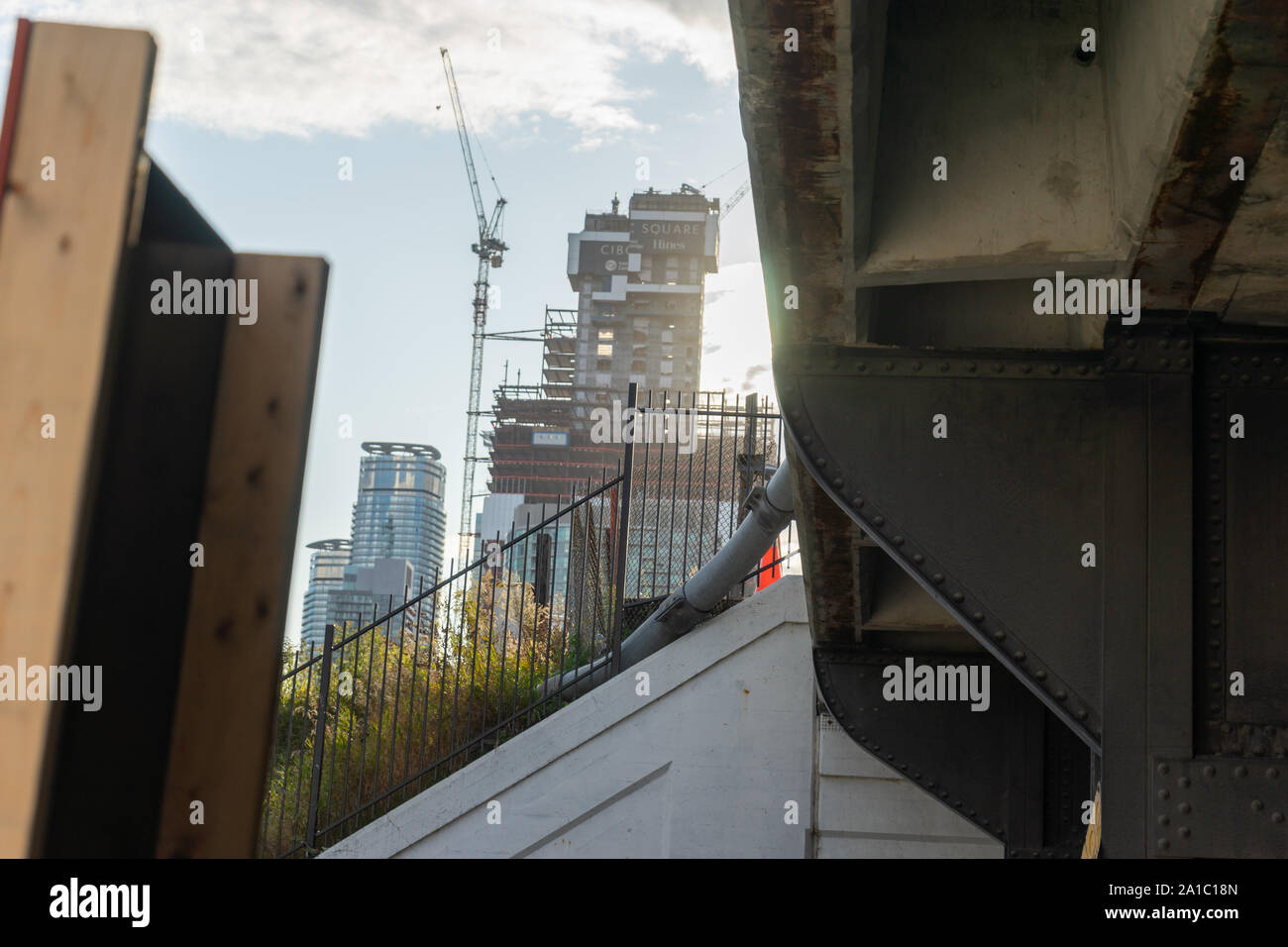 Il y a tellement d'architecture étonnante, à Toronto, et la ville change son paysage presque tous les jours. Banque D'Images