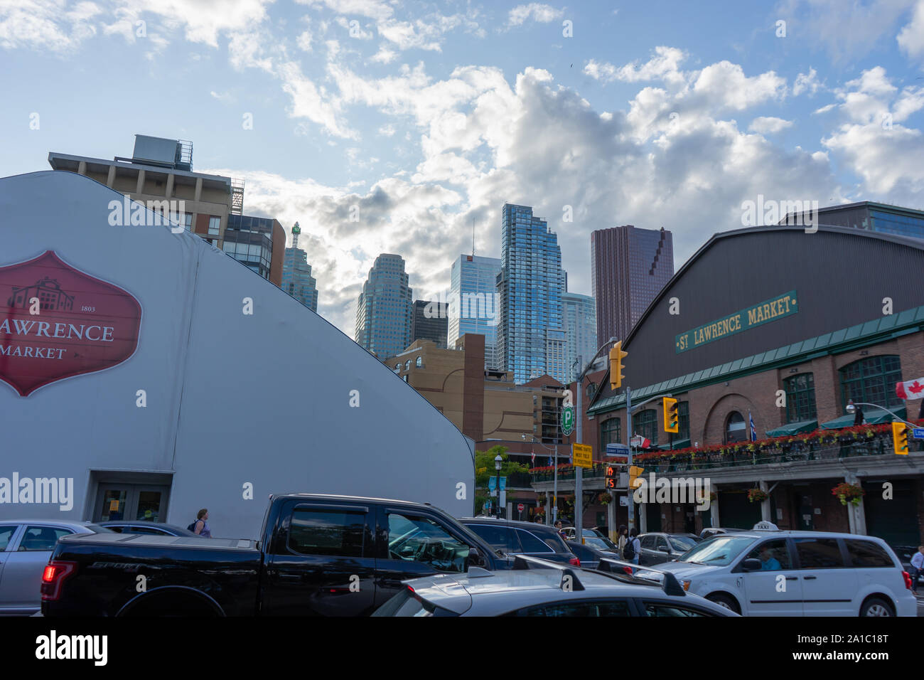 Il y a tellement d'architecture étonnante, à Toronto, et la ville change son paysage presque tous les jours. Banque D'Images