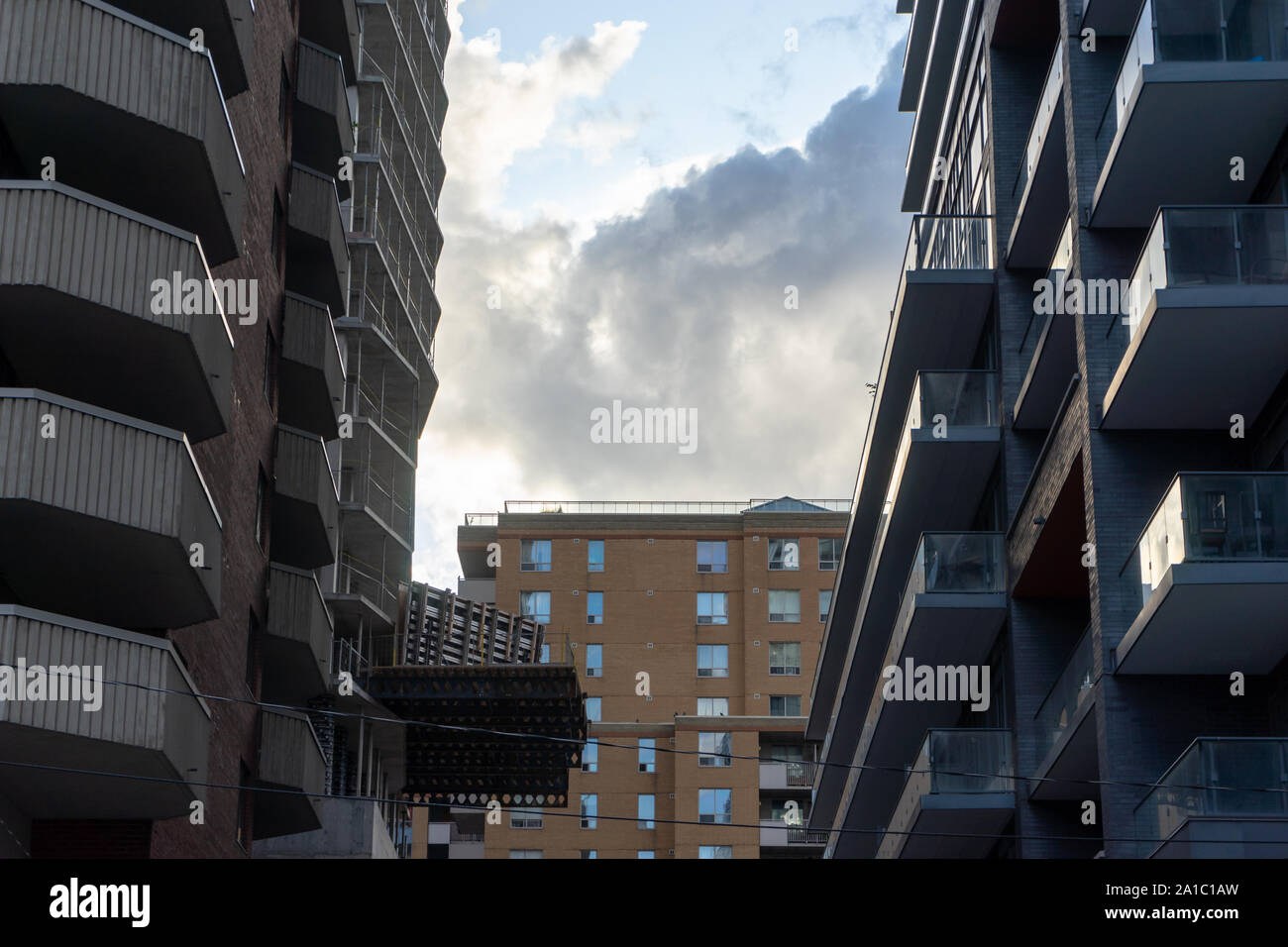 Il y a tellement d'architecture étonnante, à Toronto, et la ville change son paysage presque tous les jours. Banque D'Images