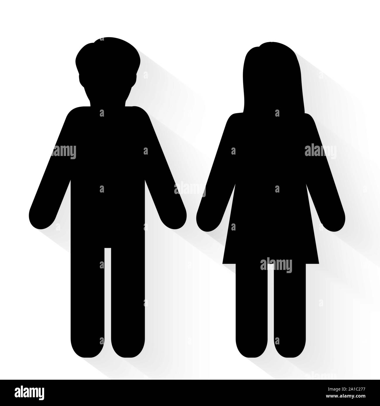 L'homme et la femme icons vector Illustration de Vecteur L'homme et la femme icons vector Illustration de Vecteur