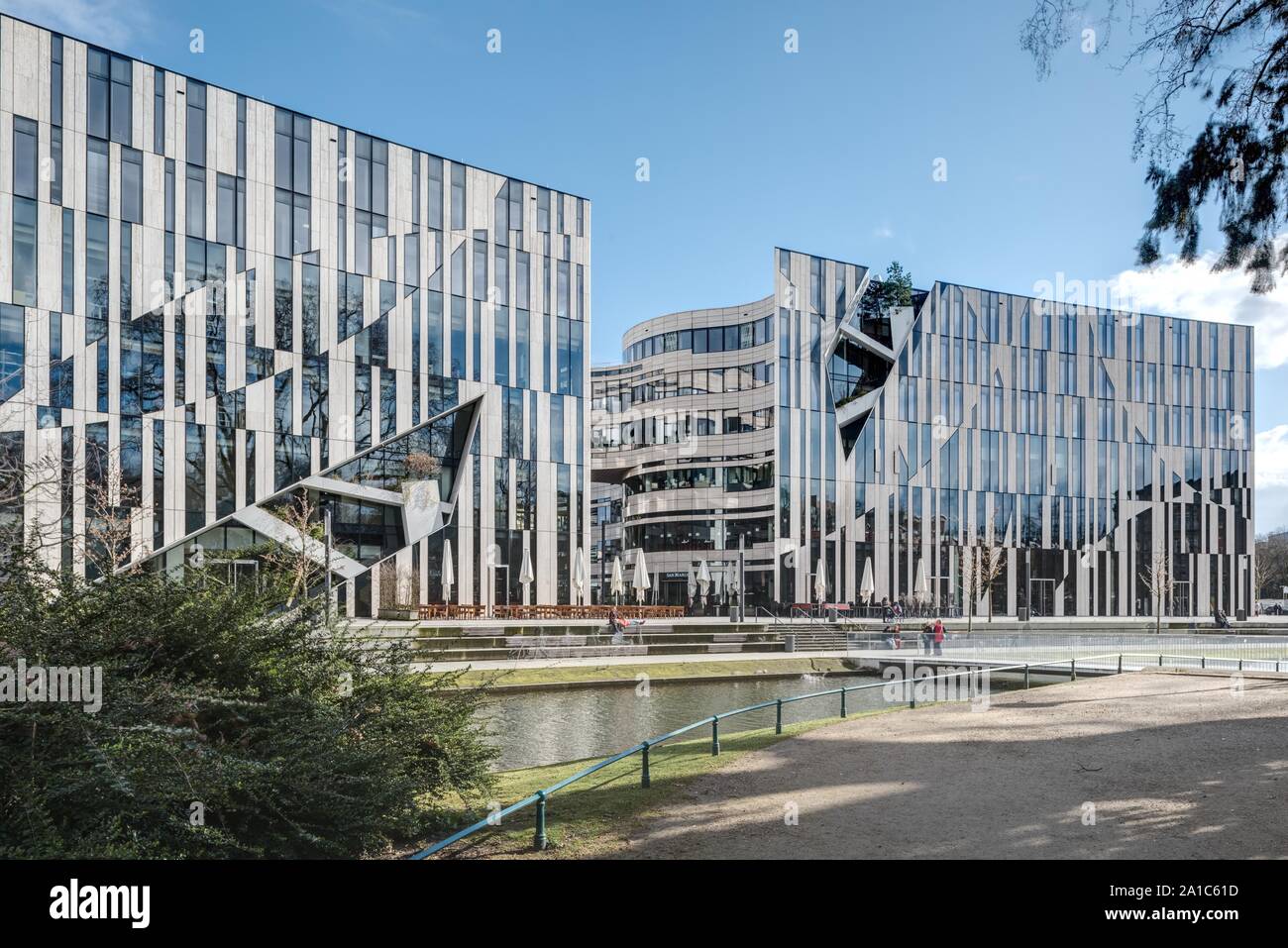 Düsseldorf, Kö-Bogen von Bauten, Daniel Liebeskind Banque D'Images