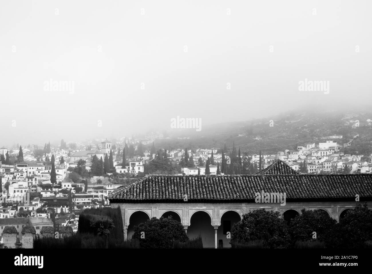 Bâtiment de la Alhambra, Grenade Banque D'Images