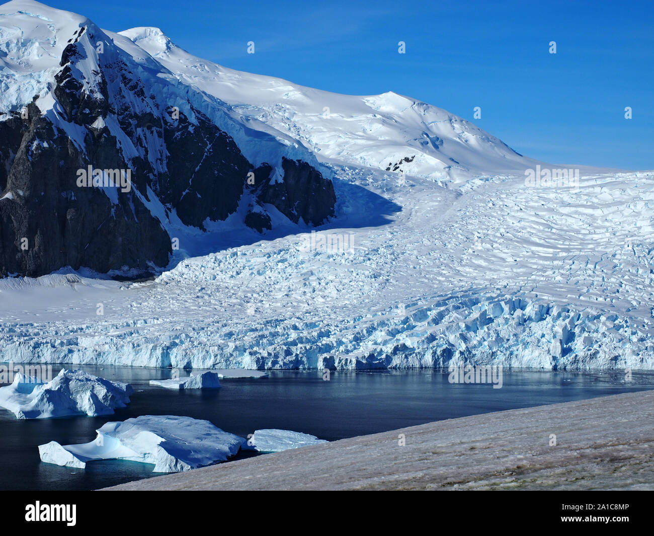 Paysage antarctique Île Danco Glacier Banque D'Images