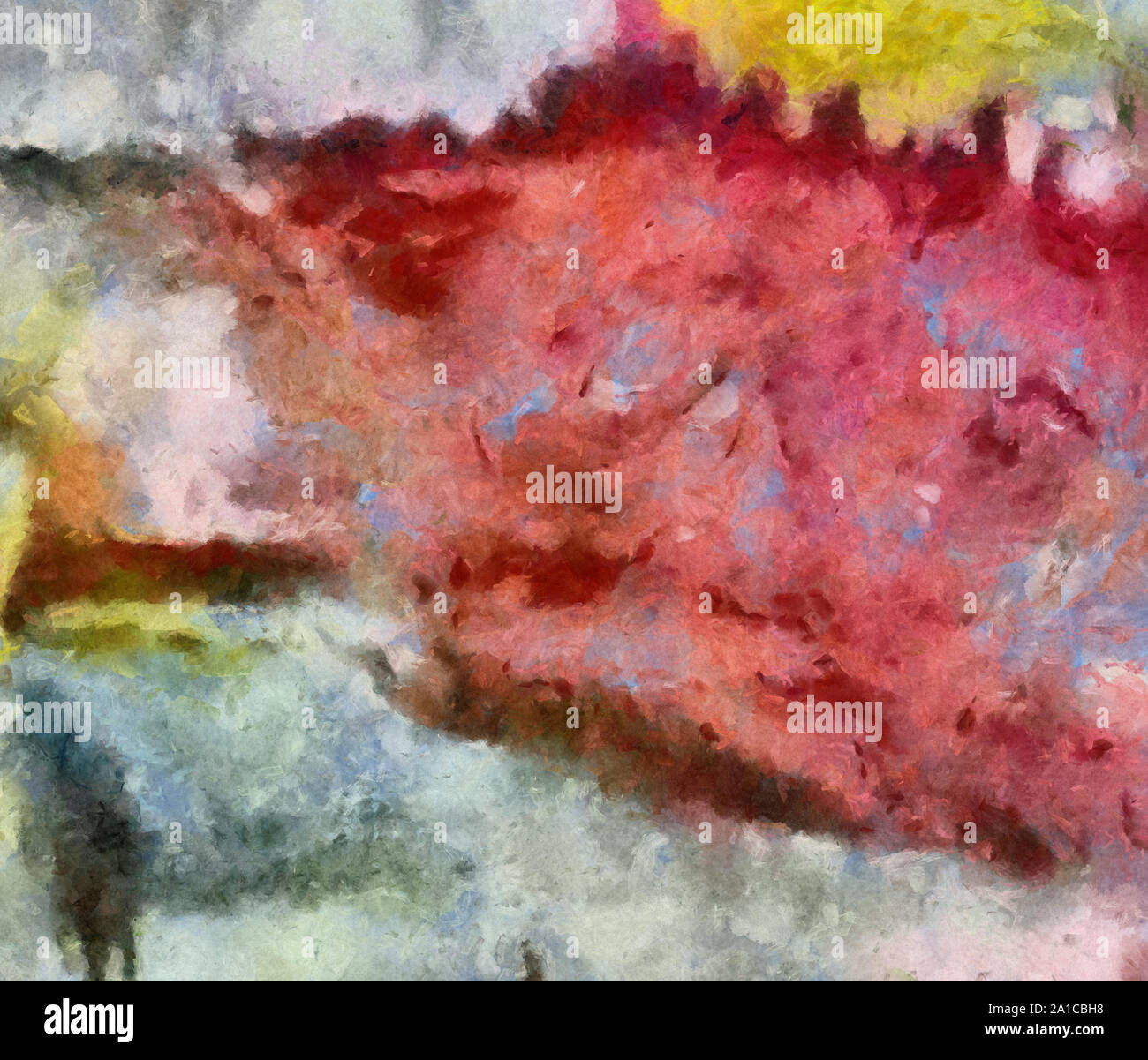 L'art abstrait peint texture background. À huile sur toile d'éclaboussures et des traits. Modèle simple de créativité pour la conception. Dans la palette macro Close up Banque D'Images