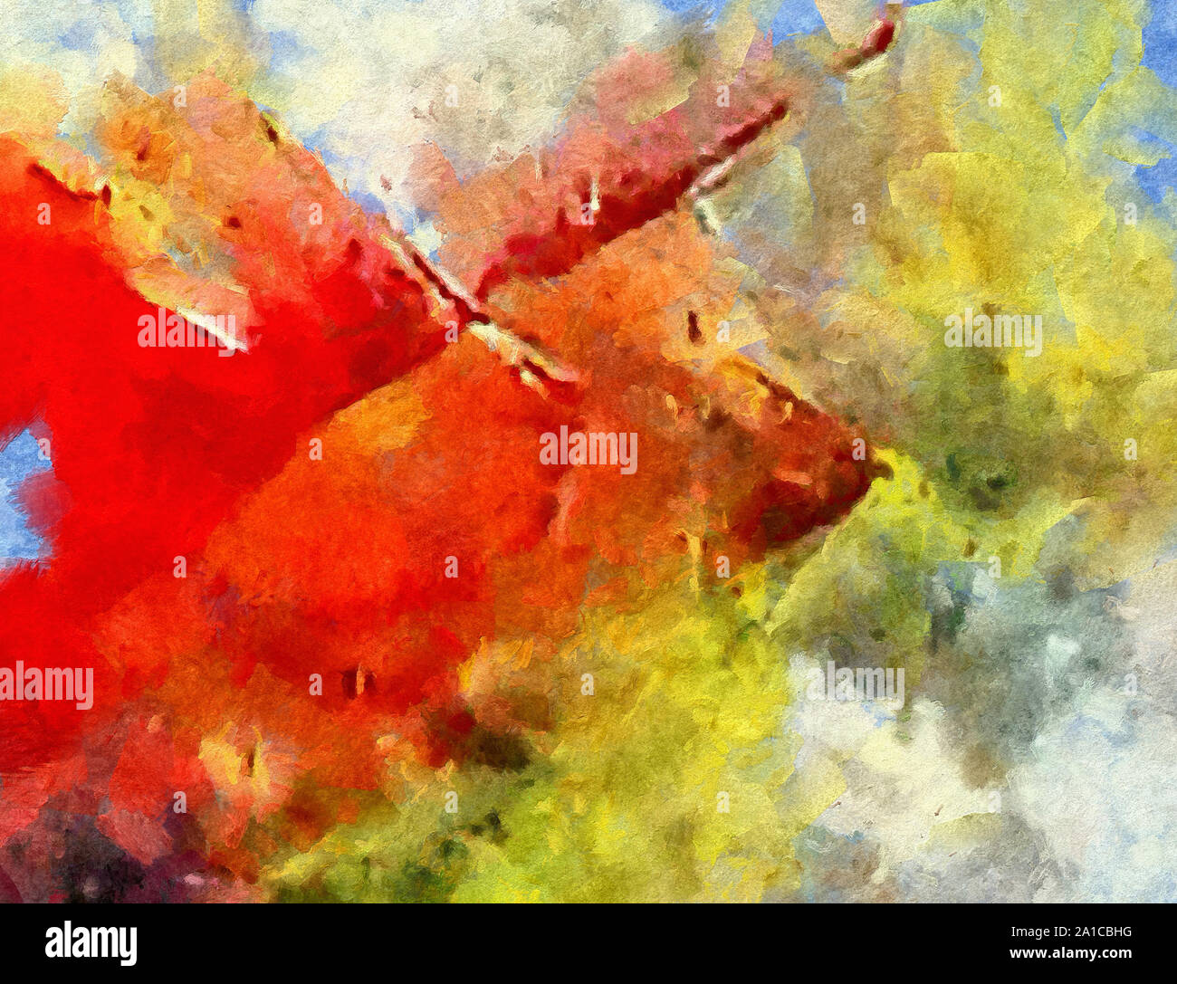 L'art abstrait peint texture background. À huile sur toile d'éclaboussures et des traits. Modèle simple de créativité pour la conception. Dans la palette macro Close up Banque D'Images