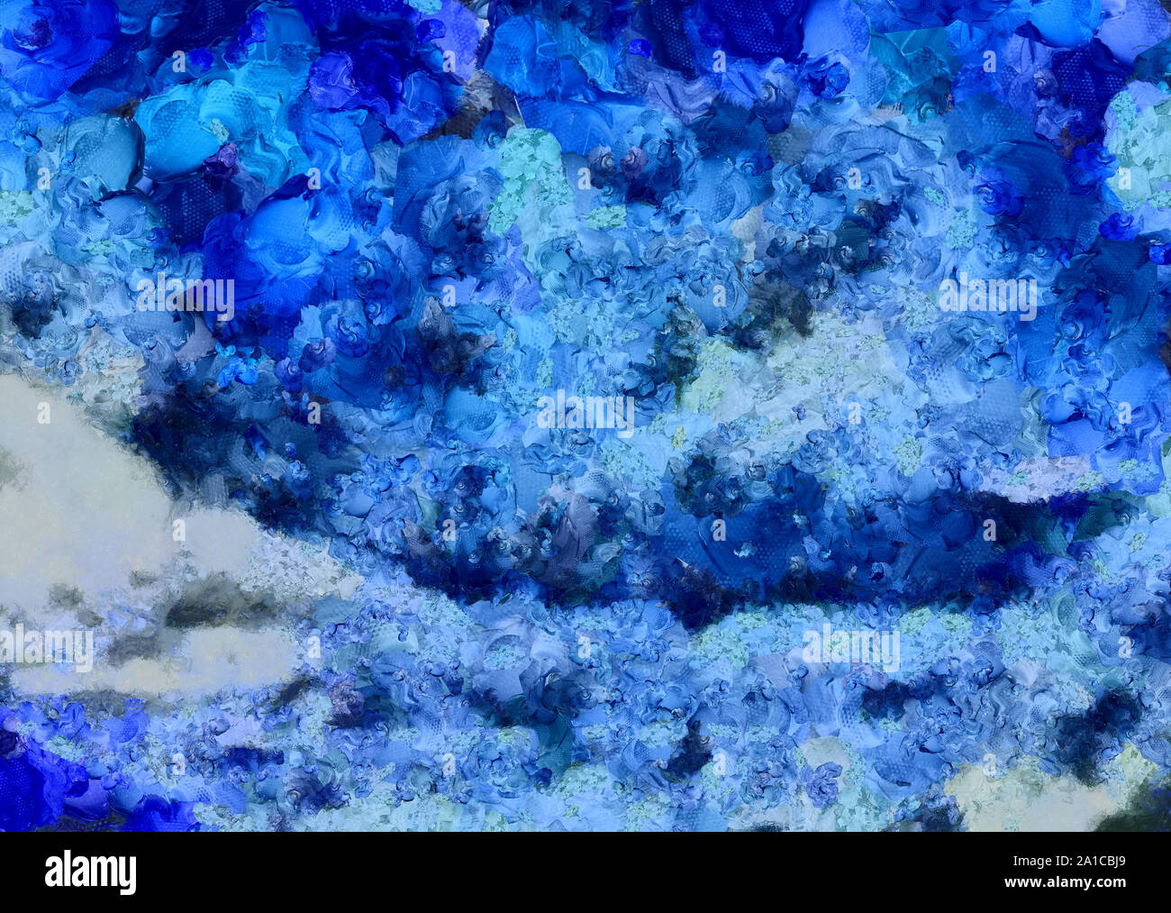 L'art abstrait peint texture background. À huile sur toile d'éclaboussures et des traits. Modèle simple de créativité pour la conception. Dans la palette macro Close up Banque D'Images