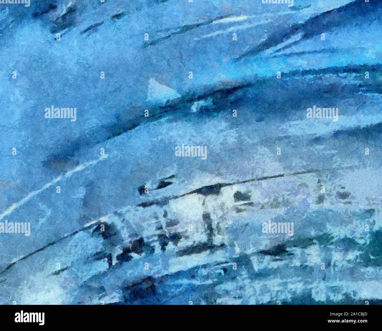 L'art abstrait peint texture background. À huile sur toile d'éclaboussures et des traits. Modèle simple de créativité pour la conception. Dans la palette macro Close up Banque D'Images