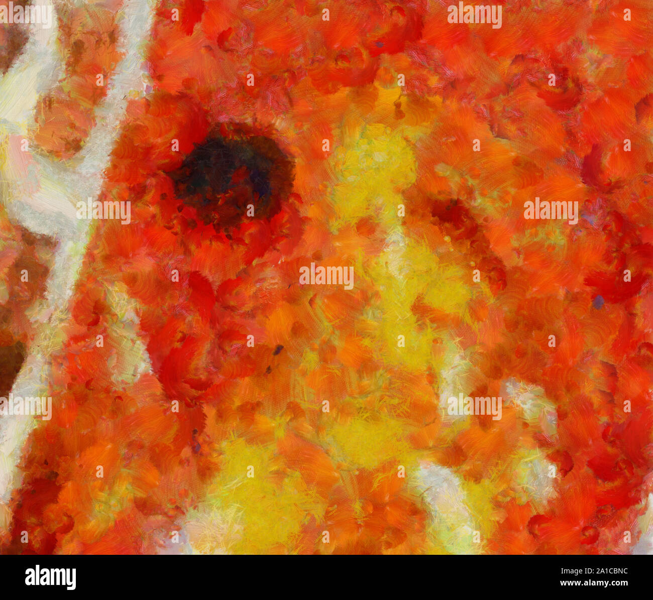 L'art abstrait peint texture background. À huile sur toile d'éclaboussures et des traits. Modèle simple de créativité pour la conception. Dans la palette macro Close up Banque D'Images