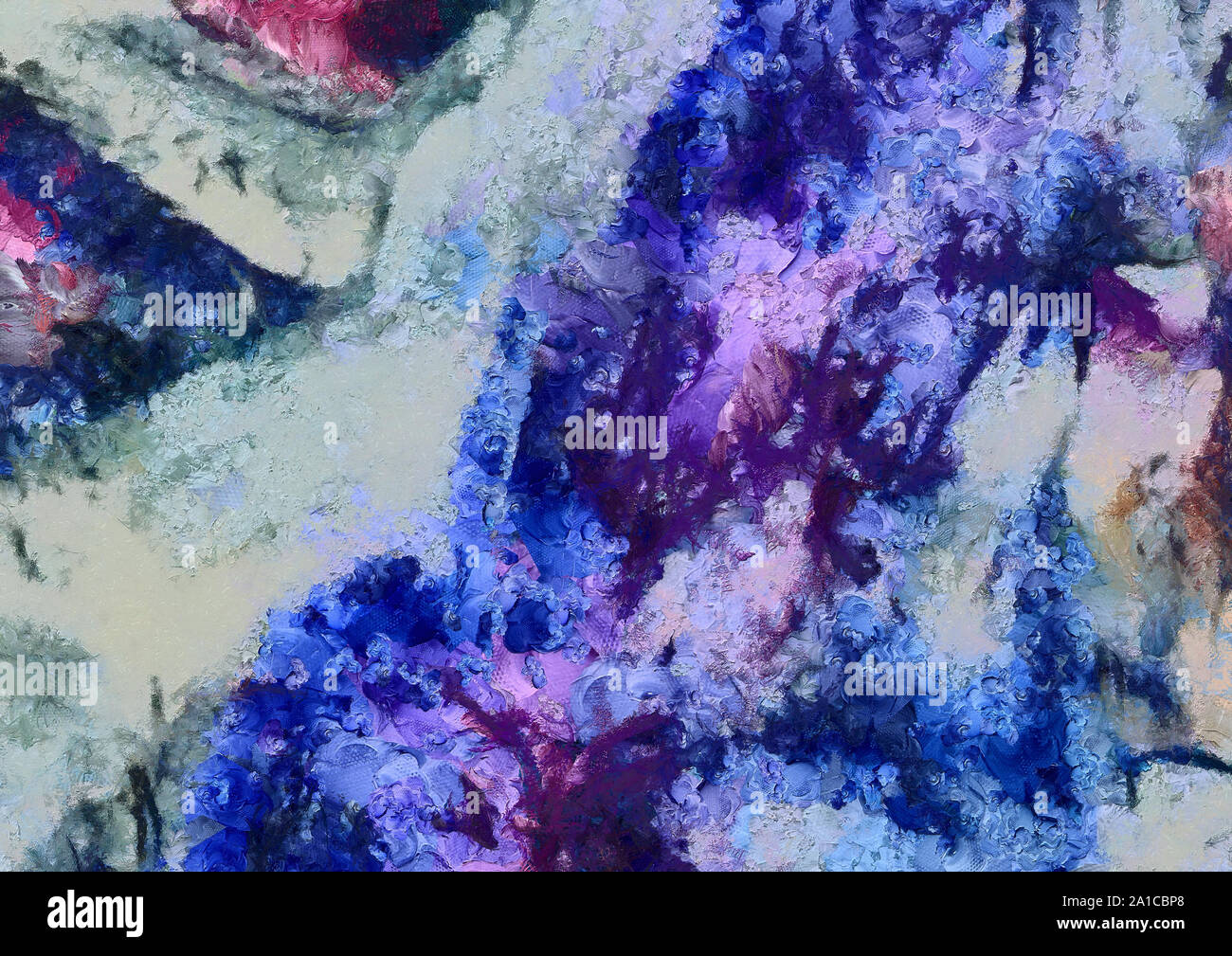 L'art abstrait peint texture background. À huile sur toile d'éclaboussures et des traits. Modèle simple de créativité pour la conception. Dans la palette macro Close up Banque D'Images