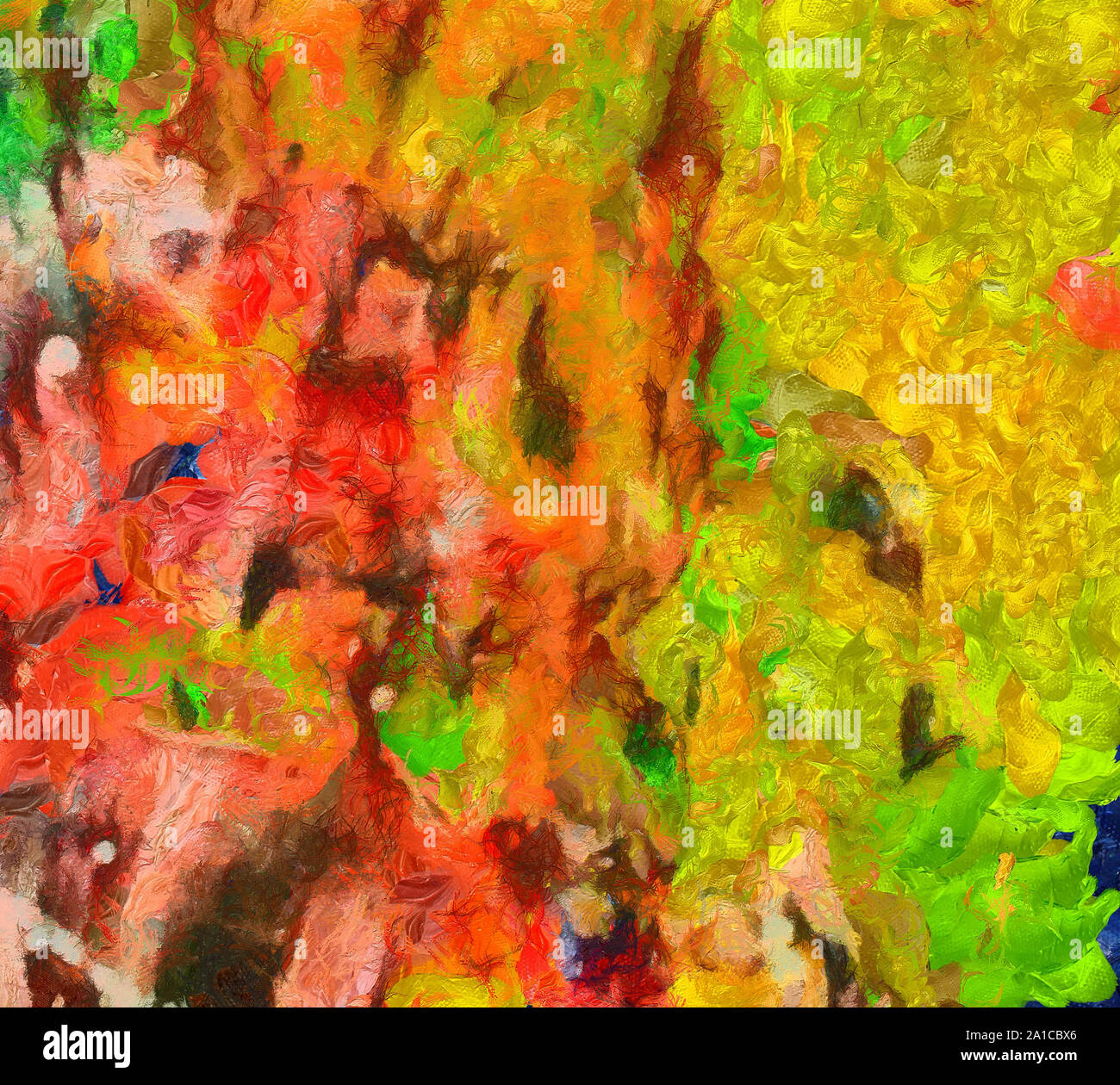 L'art abstrait peint texture background. À huile sur toile d'éclaboussures et des traits. Modèle simple de créativité pour la conception. Dans la palette macro Close up Banque D'Images