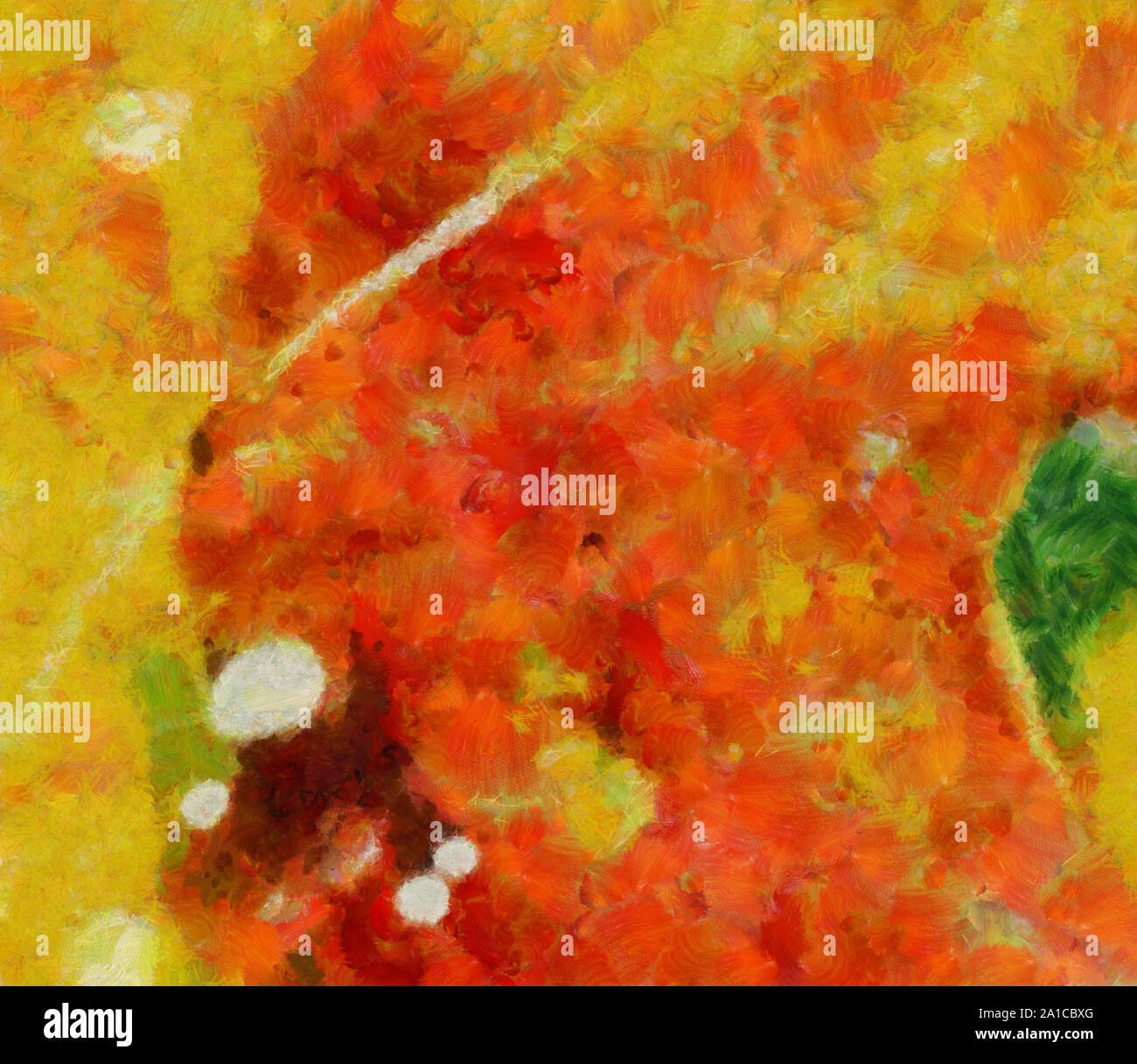 L'art abstrait peint texture background. À huile sur toile d'éclaboussures et des traits. Modèle simple de créativité pour la conception. Dans la palette macro Close up Banque D'Images