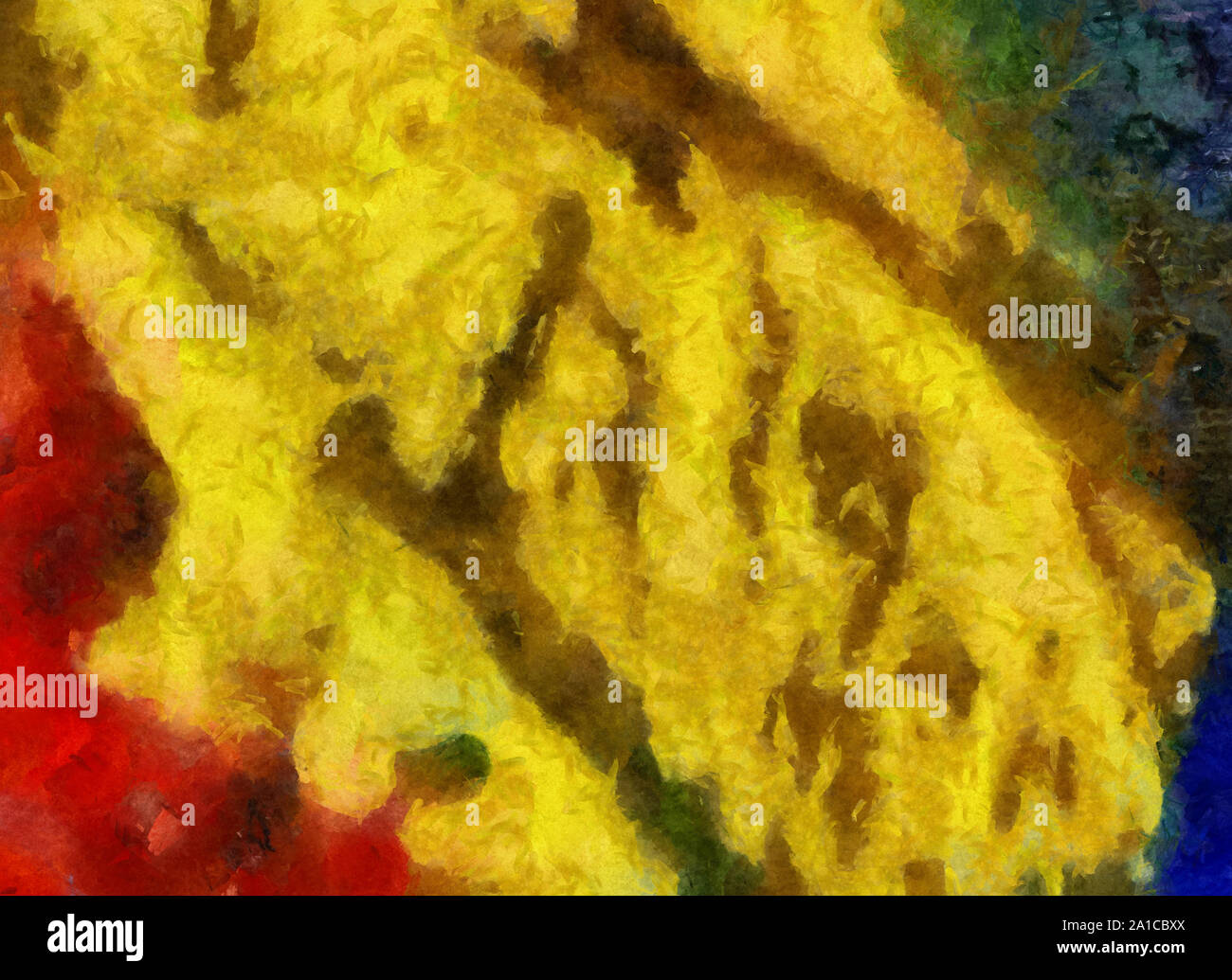 L'art abstrait peint texture background. À huile sur toile d'éclaboussures et des traits. Modèle simple de créativité pour la conception. Dans la palette macro Close up Banque D'Images