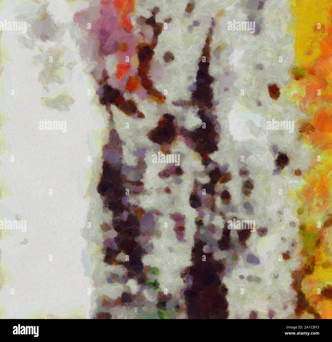 L'art abstrait peint texture background. À huile sur toile d'éclaboussures et des traits. Modèle simple de créativité pour la conception. Dans la palette macro Close up Banque D'Images