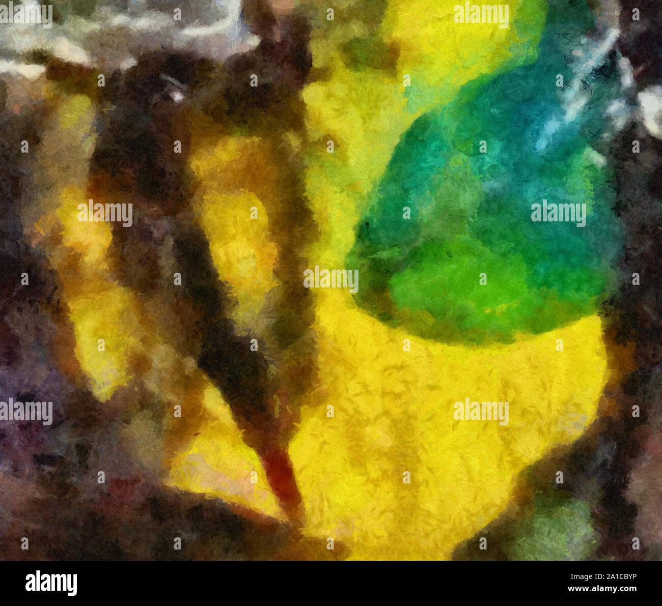 L'art abstrait peint texture background. À huile sur toile d'éclaboussures et des traits. Modèle simple de créativité pour la conception. Dans la palette macro Close up Banque D'Images