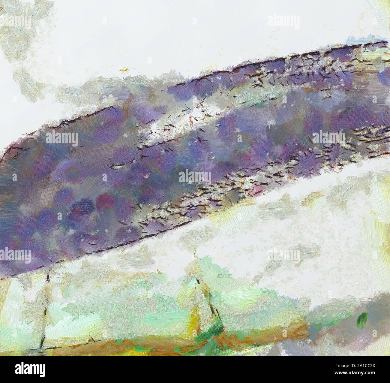 L'art abstrait peint texture background. À huile sur toile d'éclaboussures et des traits. Modèle simple de créativité pour la conception. Dans la palette macro Close up Banque D'Images