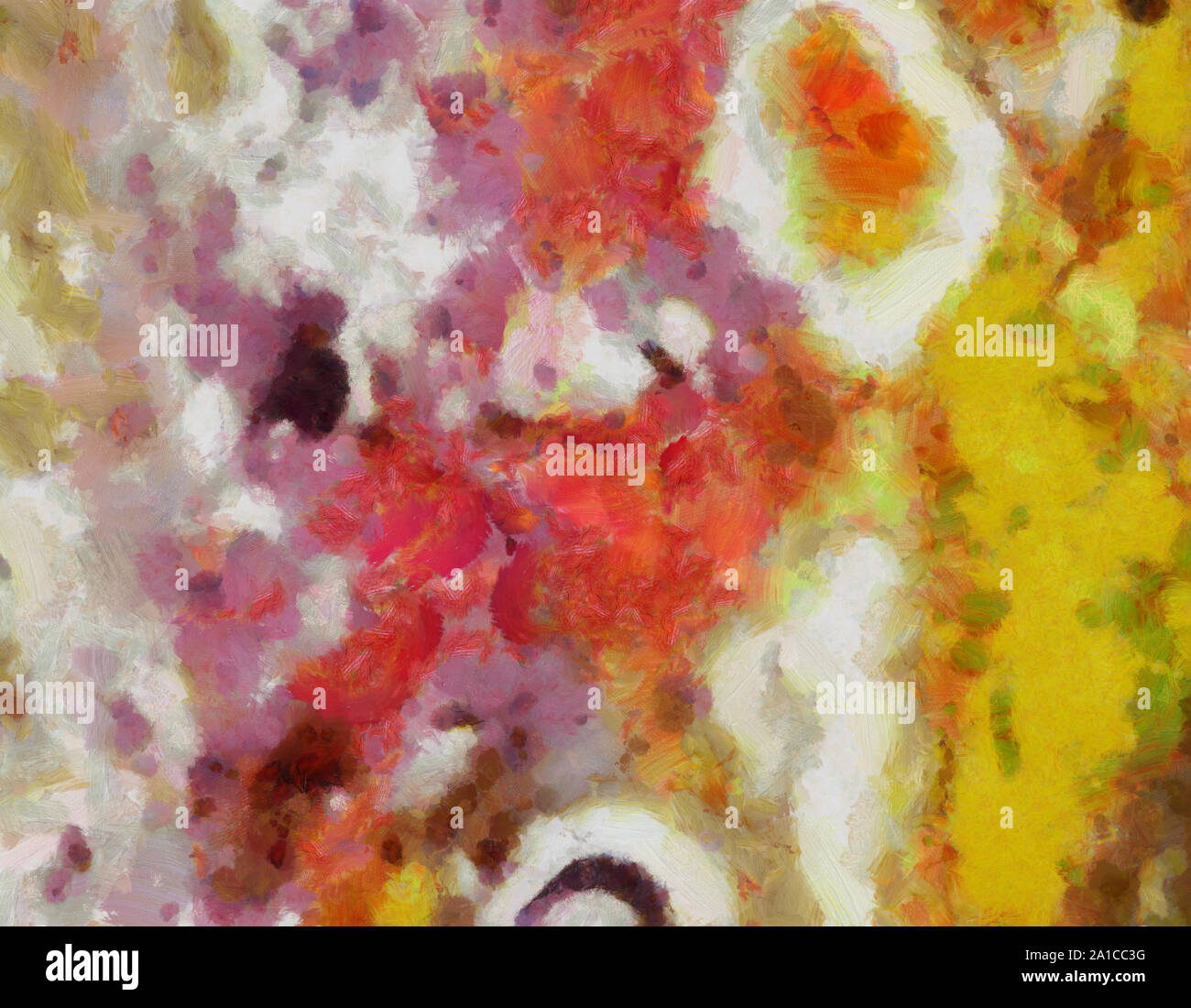 L'art abstrait peint texture background. À huile sur toile d'éclaboussures et des traits. Modèle simple de créativité pour la conception. Dans la palette macro Close up Banque D'Images