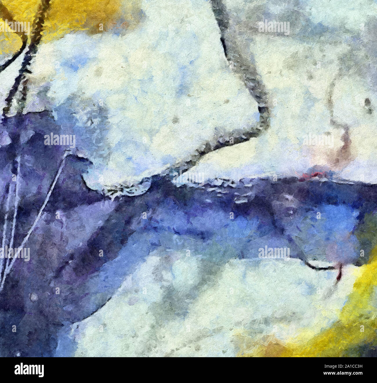 L'art abstrait peint texture background. À huile sur toile d'éclaboussures et des traits. Modèle simple de créativité pour la conception. Dans la palette macro Close up Banque D'Images