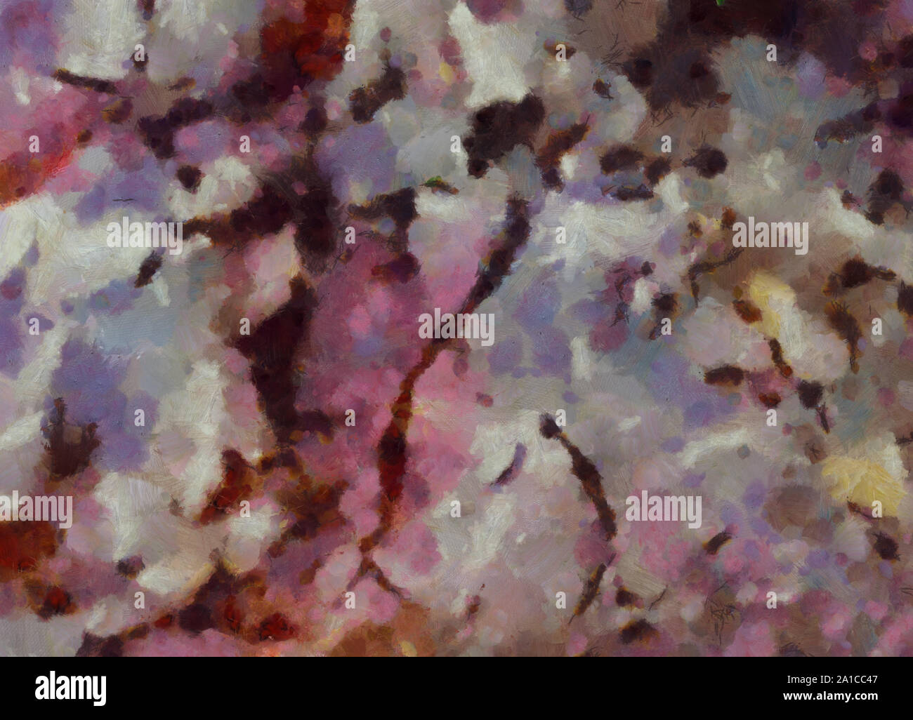 L'art abstrait peint texture background. À huile sur toile d'éclaboussures et des traits. Modèle simple de créativité pour la conception. Dans la palette macro Close up Banque D'Images