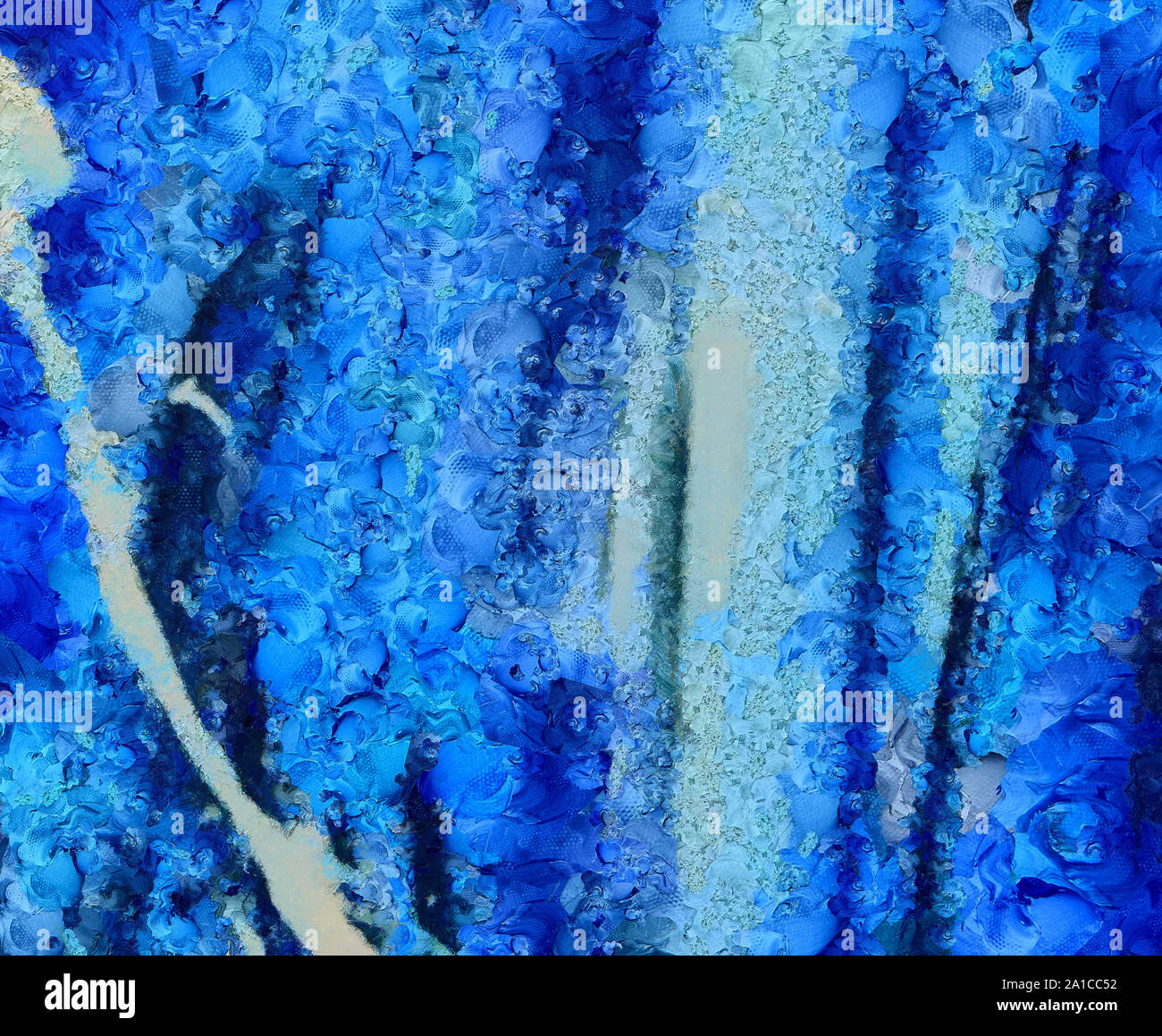 L'art abstrait peint texture background. À huile sur toile d'éclaboussures et des traits. Modèle simple de créativité pour la conception. Dans la palette macro Close up Banque D'Images