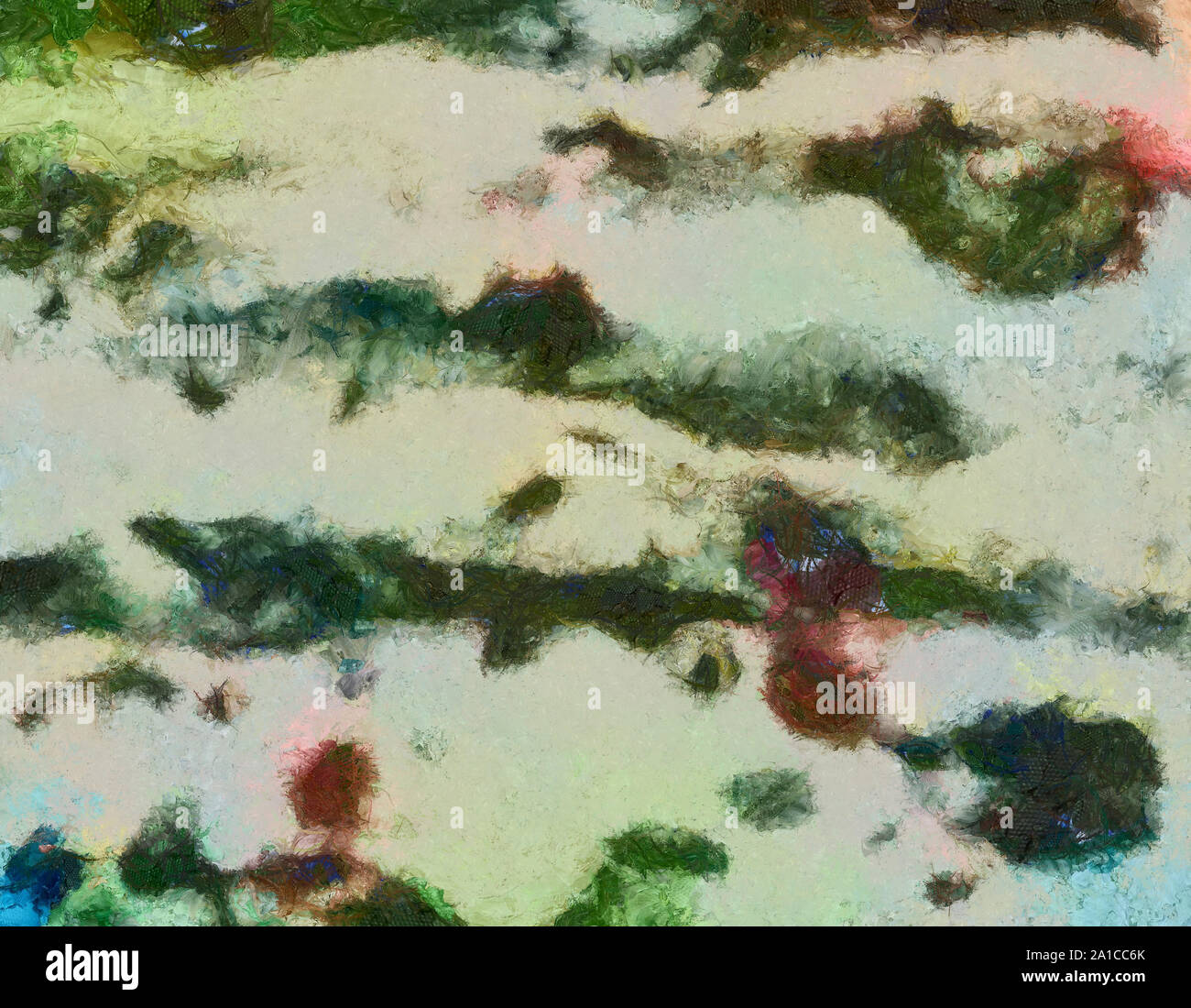 L'art abstrait peint texture background. À huile sur toile d'éclaboussures et des traits. Modèle simple de créativité pour la conception. Dans la palette macro Close up Banque D'Images