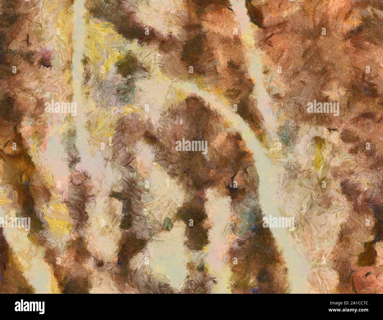 L'art abstrait peint texture background. À huile sur toile d'éclaboussures et des traits. Modèle simple de créativité pour la conception. Dans la palette macro Close up Banque D'Images