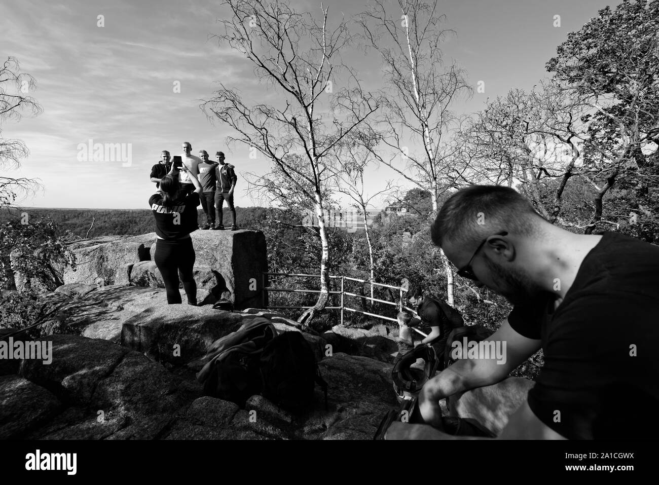 Les touristes à Thale ,Harz. Banque D'Images