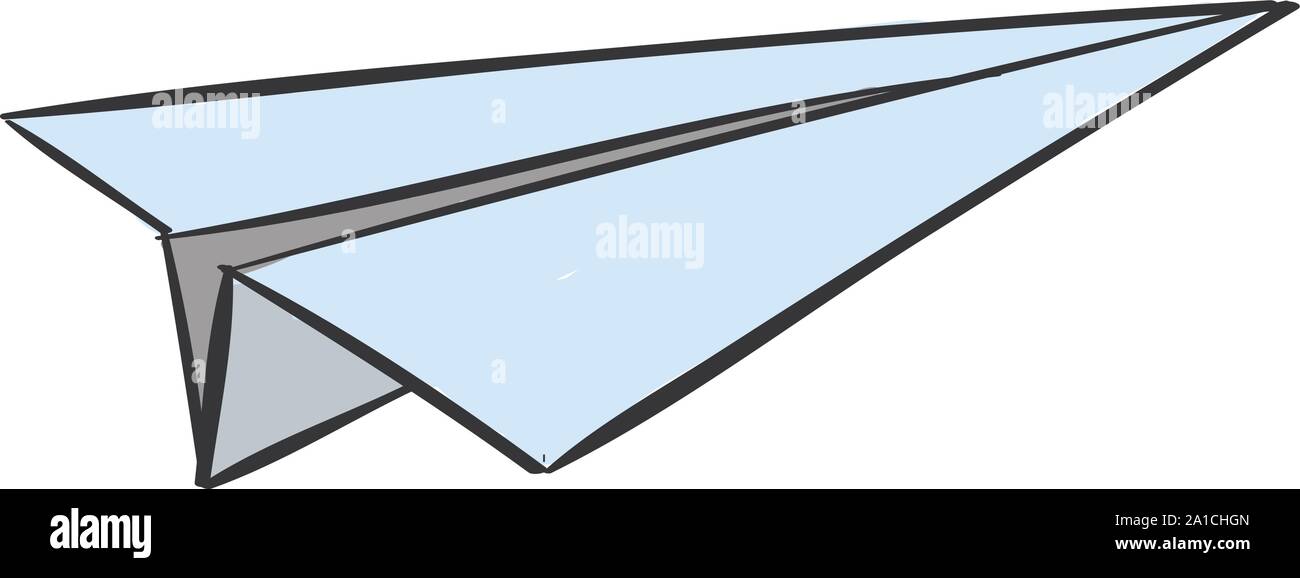 Paper plane, illustration, vecteur sur fond blanc. Illustration de Vecteur