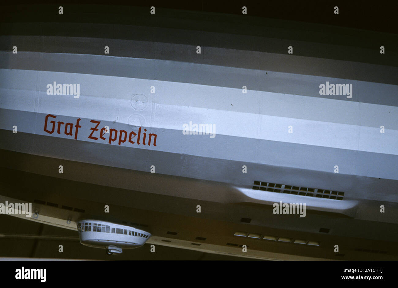Friedrichshafen, Zeppelinmuseum, Modell Luftschiff Graf Zeppelin Banque D'Images