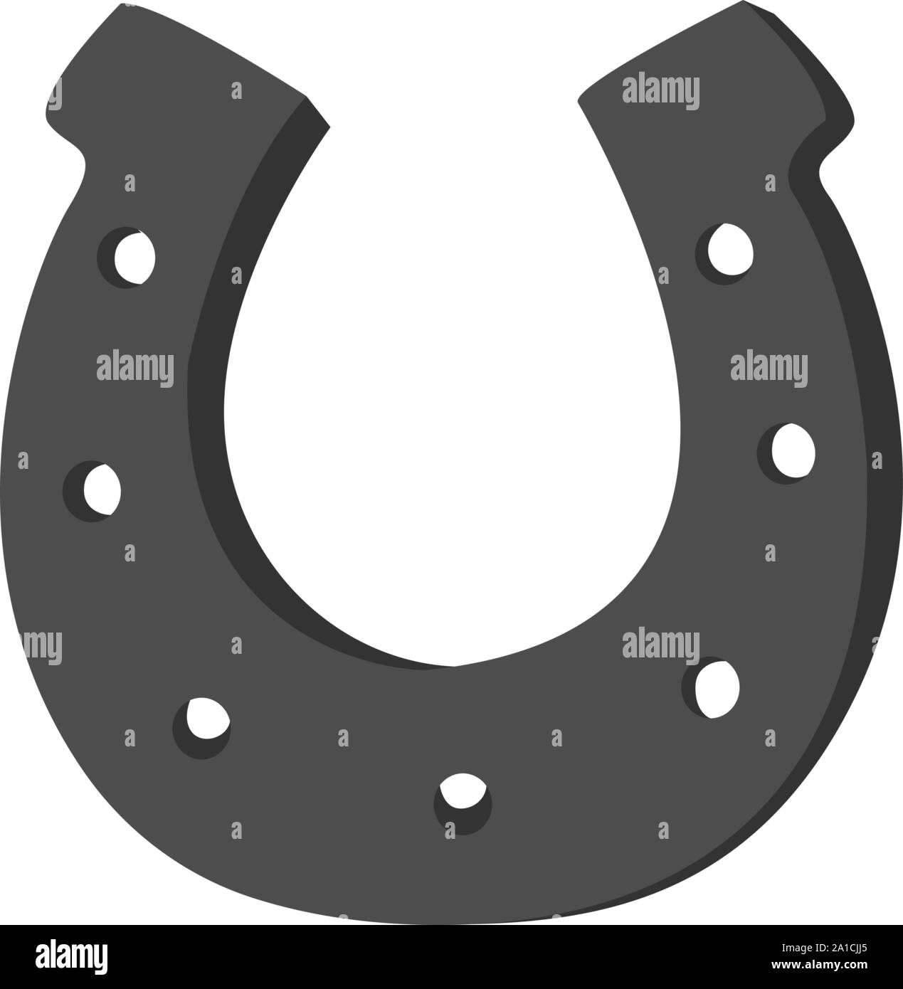 Horseshoe, illustration, vecteur sur fond blanc. Illustration de Vecteur