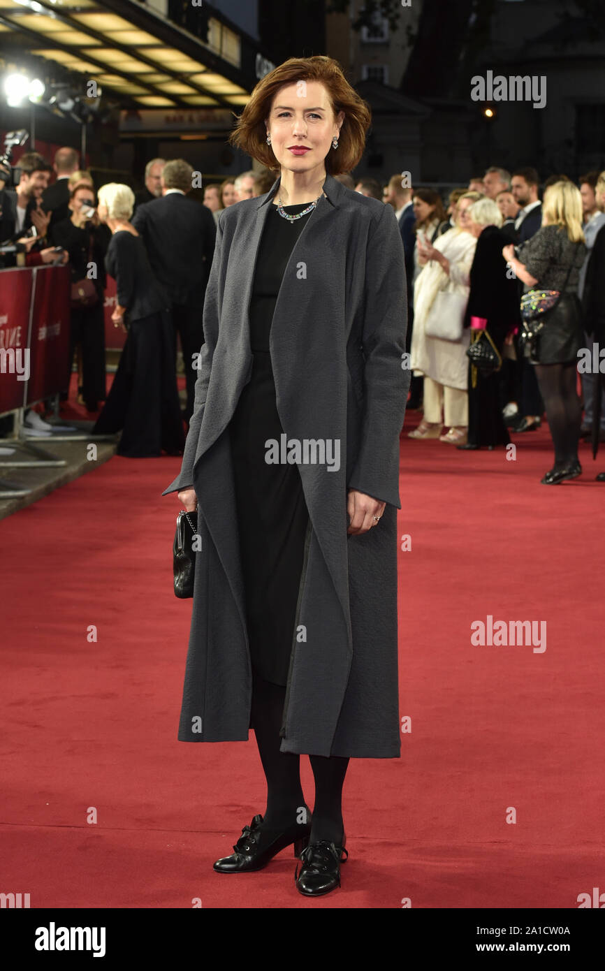 Londres, Royaume-Uni. 25 Septembre, 2019. Gina McKee assiste à l'Atlantique Sky UK Premiere de Catherine la Grande à l'Curzon Mayfair à Londres. Credit : SOPA/Alamy Images Limited Live News Banque D'Images