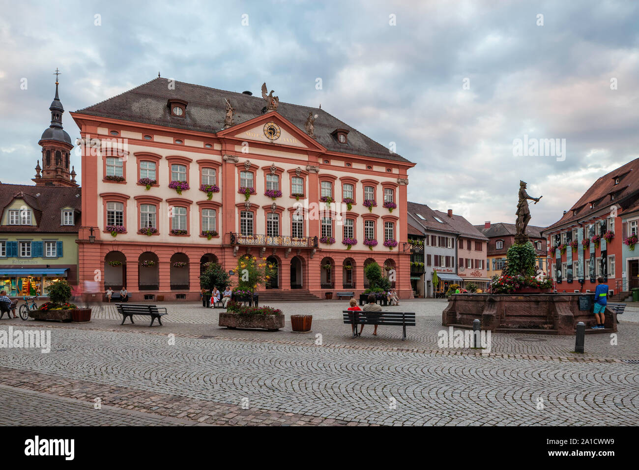 Hôtel de ville, quartier historique, Gengenbach, Allemagne Banque D'Images