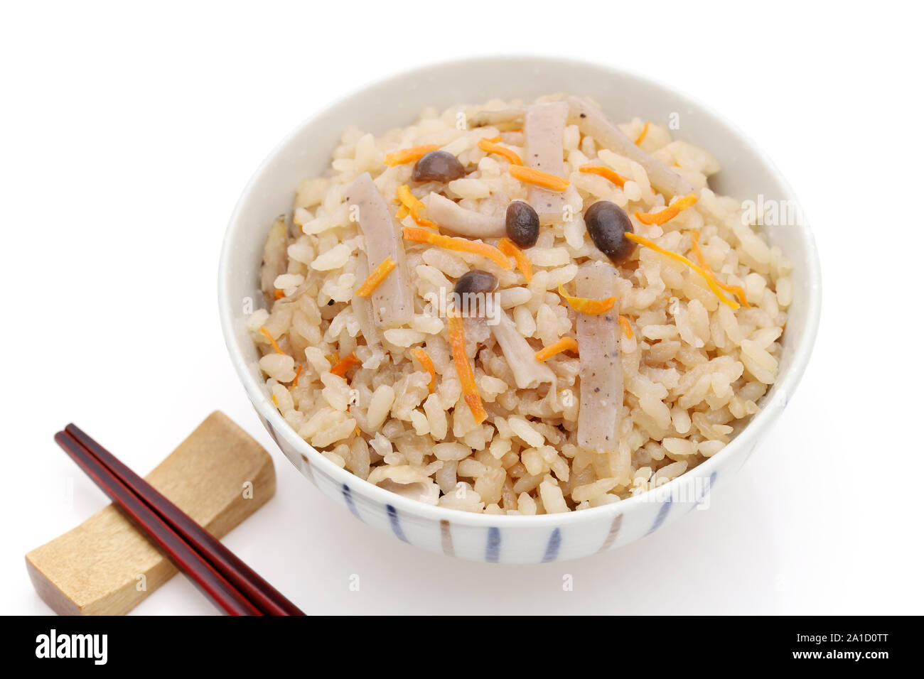 La nourriture japonaise, Takikomi Gohan riz bouilli Banque D'Images