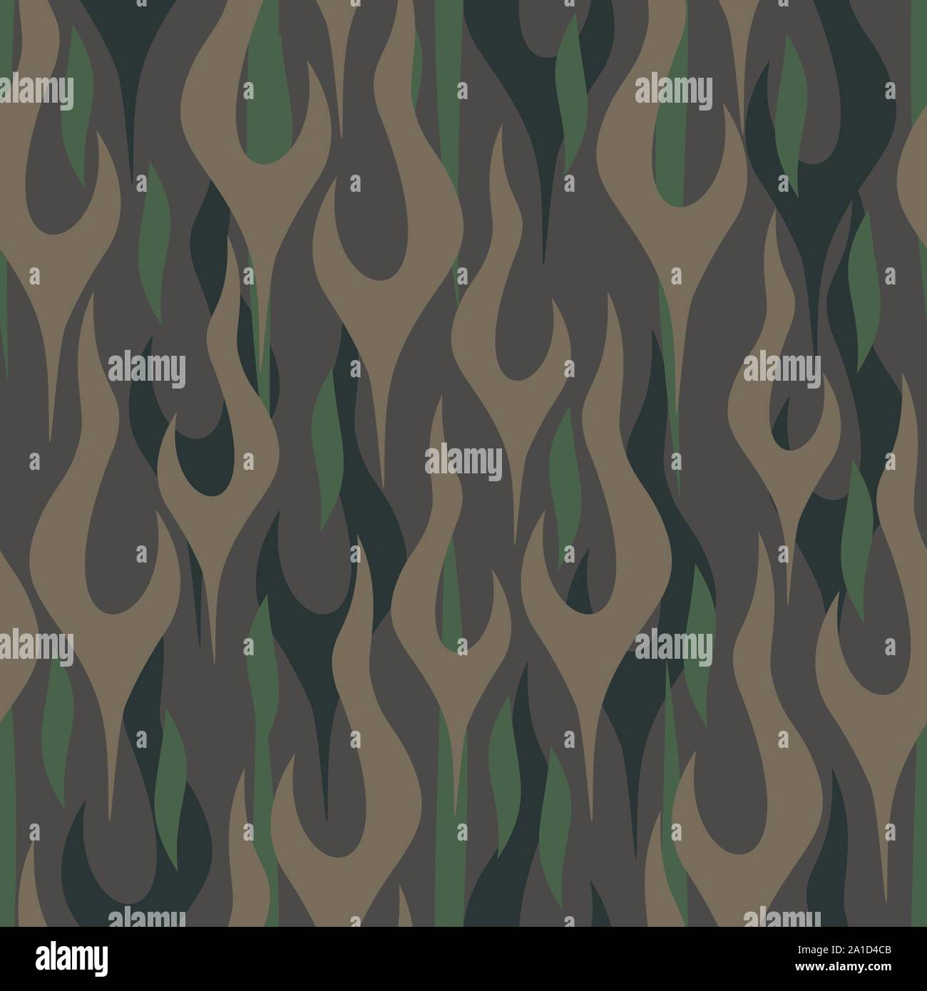 Flammes Camouflage Motif répétitif sans couture Vector Illustration Illustration de Vecteur