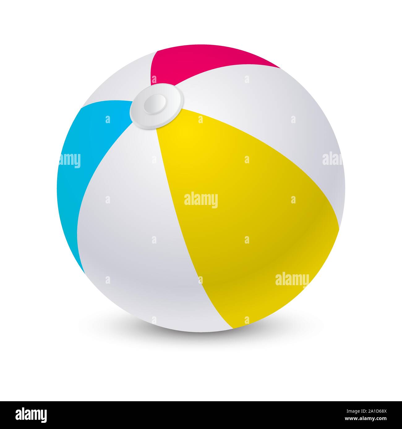 Sphère gonflable ballon de plage ou pour l'été le sport Illustration de Vecteur