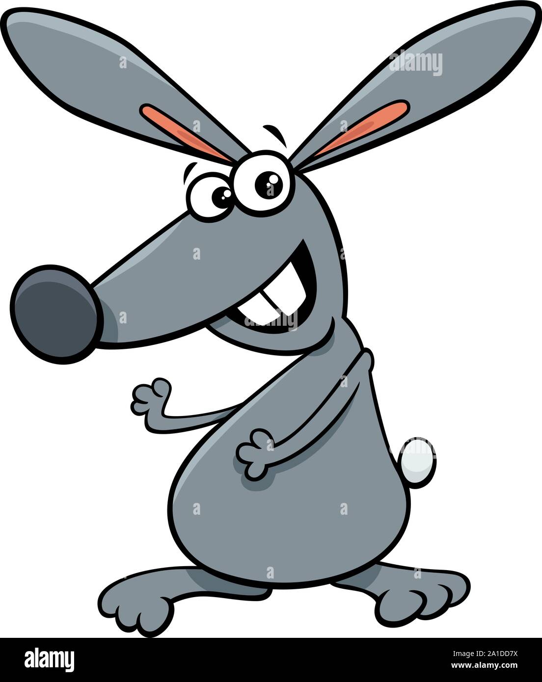 Cartoon Illustration de Funny Bunny Rabbit ou des personnages de la bande dessinée Illustration de Vecteur