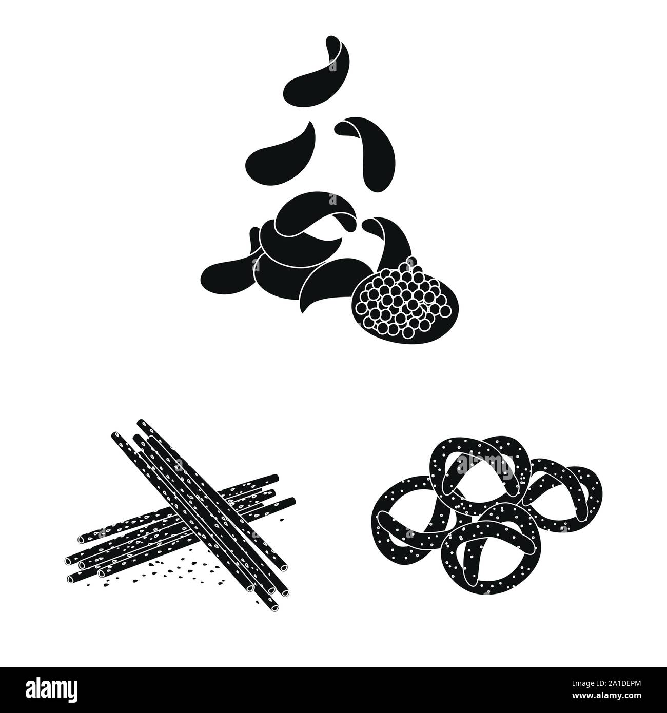 Objet isolé de l'ingrédient et logo. Collection de produits et ingrédients symbole boursier pour le web. Illustration de Vecteur