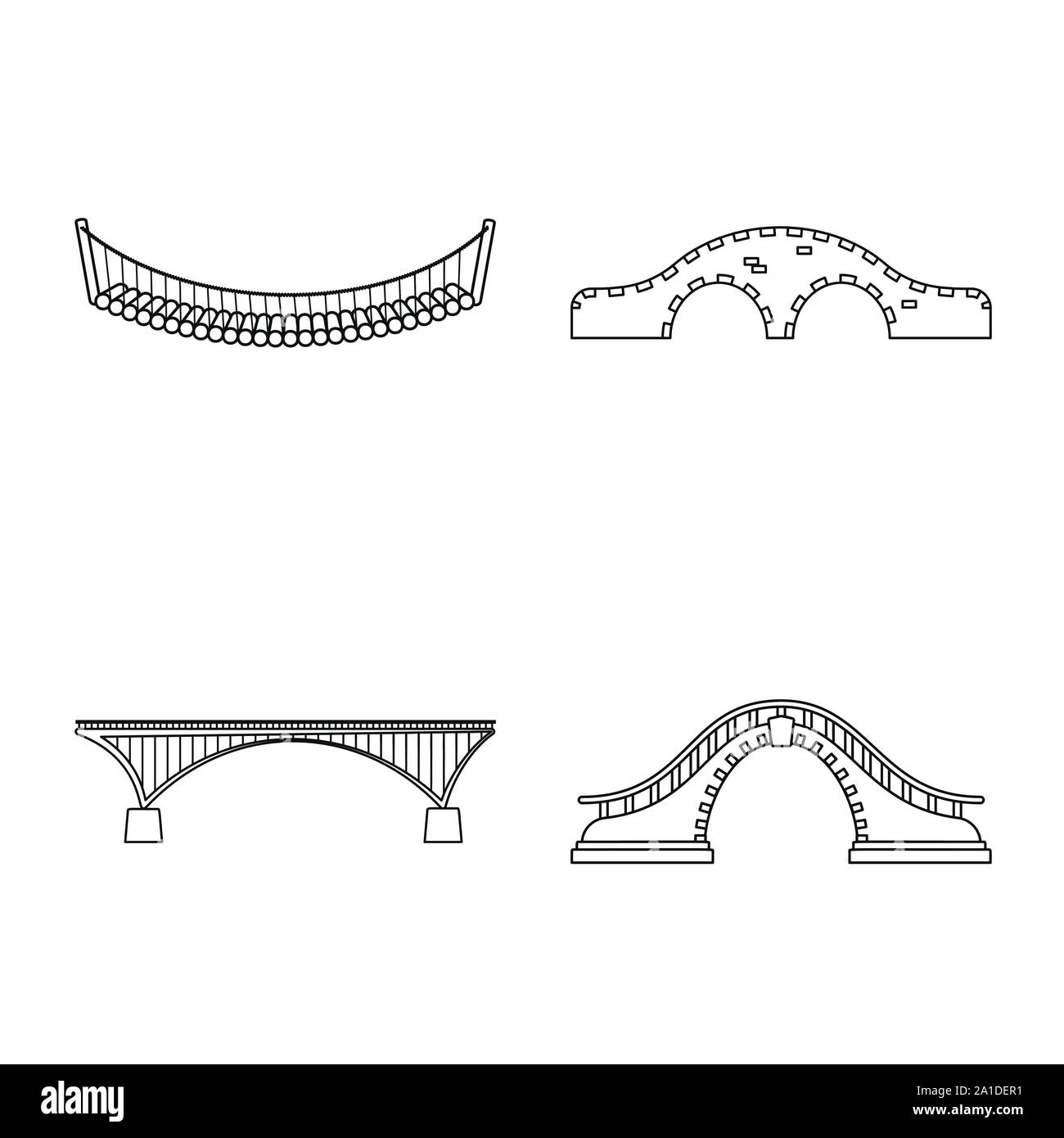 Objet isolé de la vue et le branchement d'un logo. Collection de vue et de construire le symbole pour le web. Illustration de Vecteur