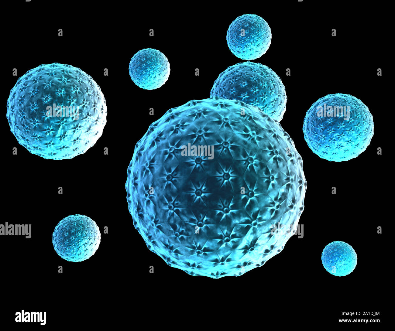 Les droits de l'virus. 3D render Banque D'Images