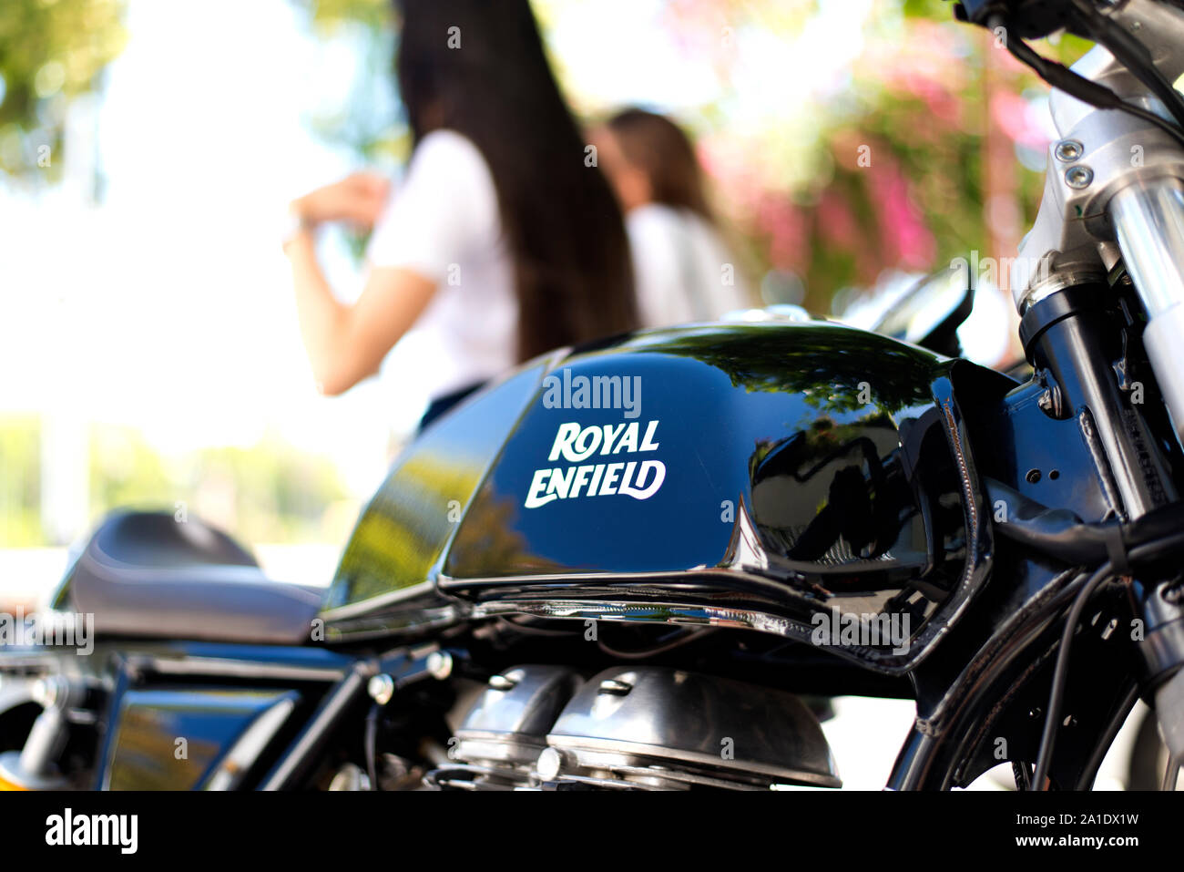 Moto Royal Enfield Continental GT Banque D'Images