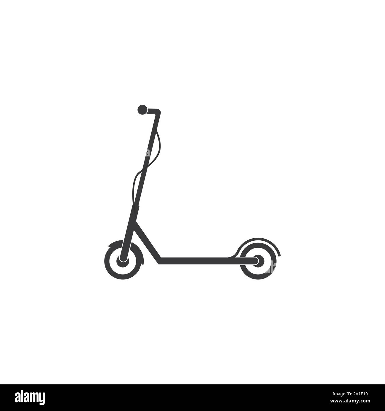 L'icône de scooter électrique. Illustration vectorielle, modèle plat. Illustration de Vecteur