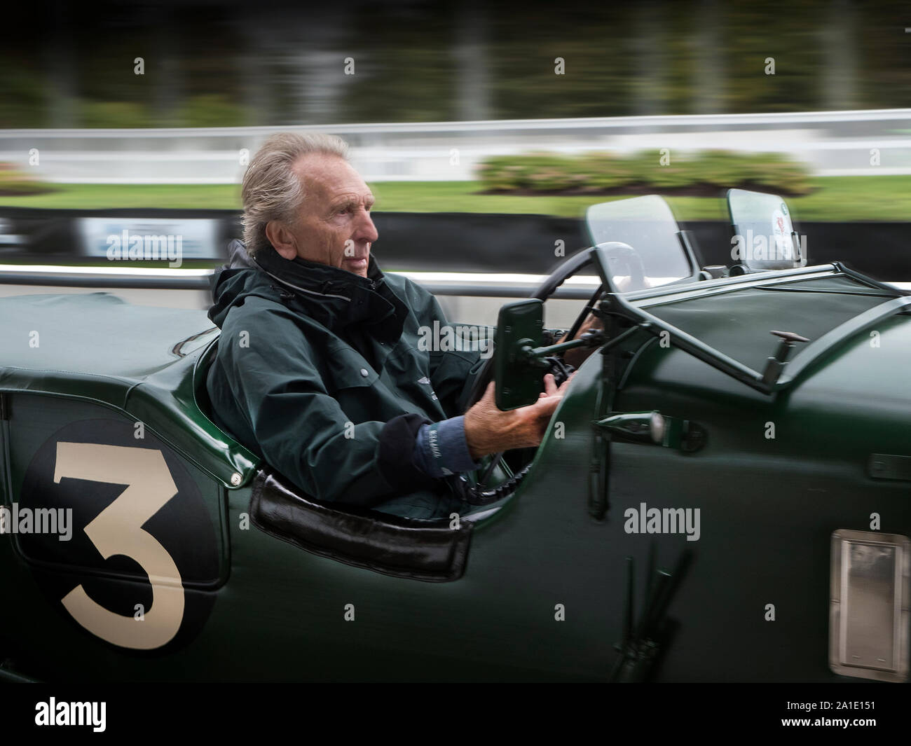 1930 Bentley Speed Six étant conduit par Derek Bell à la charité Veloce Track day à Goodwood 25/9/19 Banque D'Images