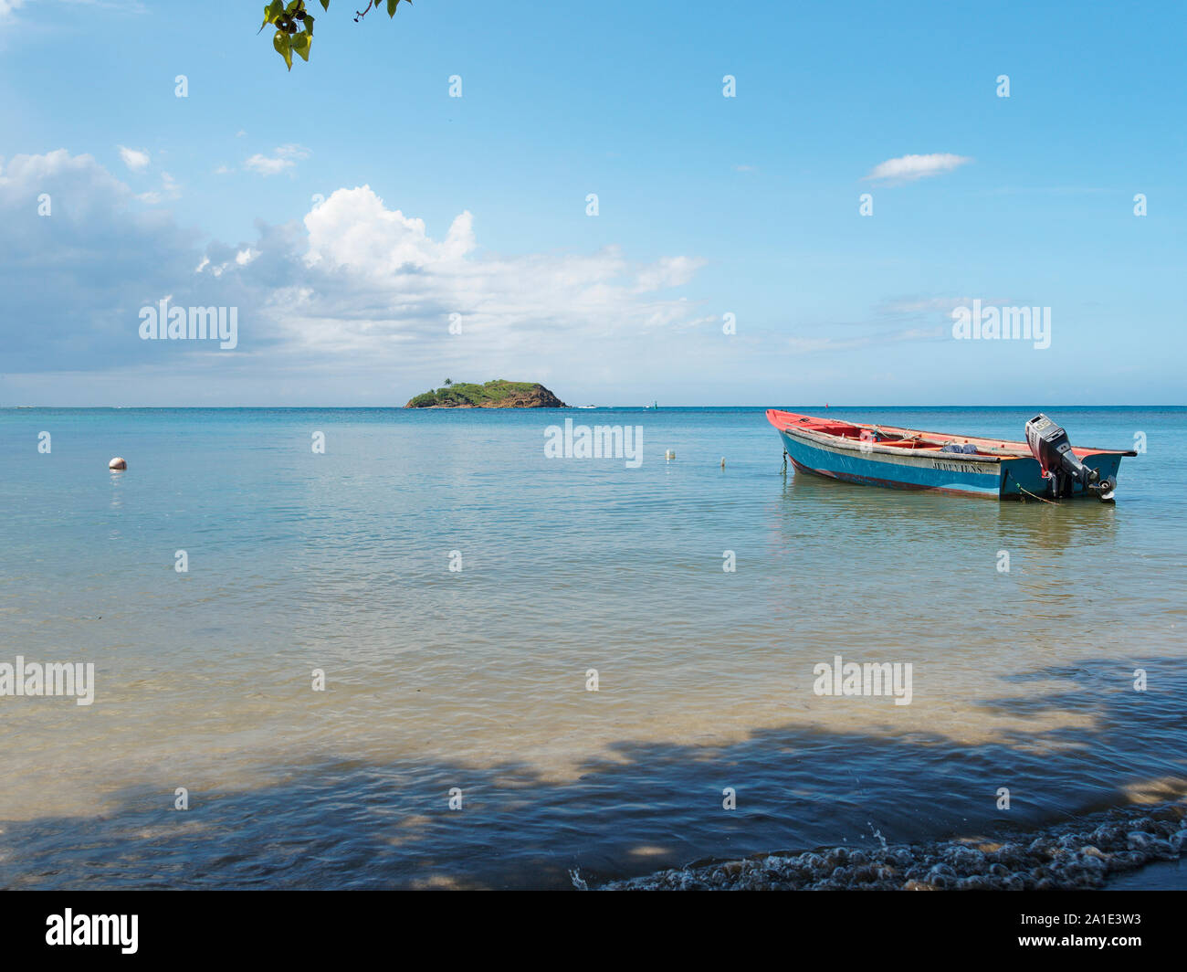 Seascape pacifiques en Martinique. Banque D'Images