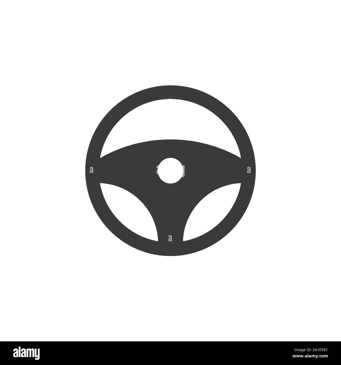 L'icône de volant de voiture. Illustration vectorielle, modèle plat. Illustration de Vecteur