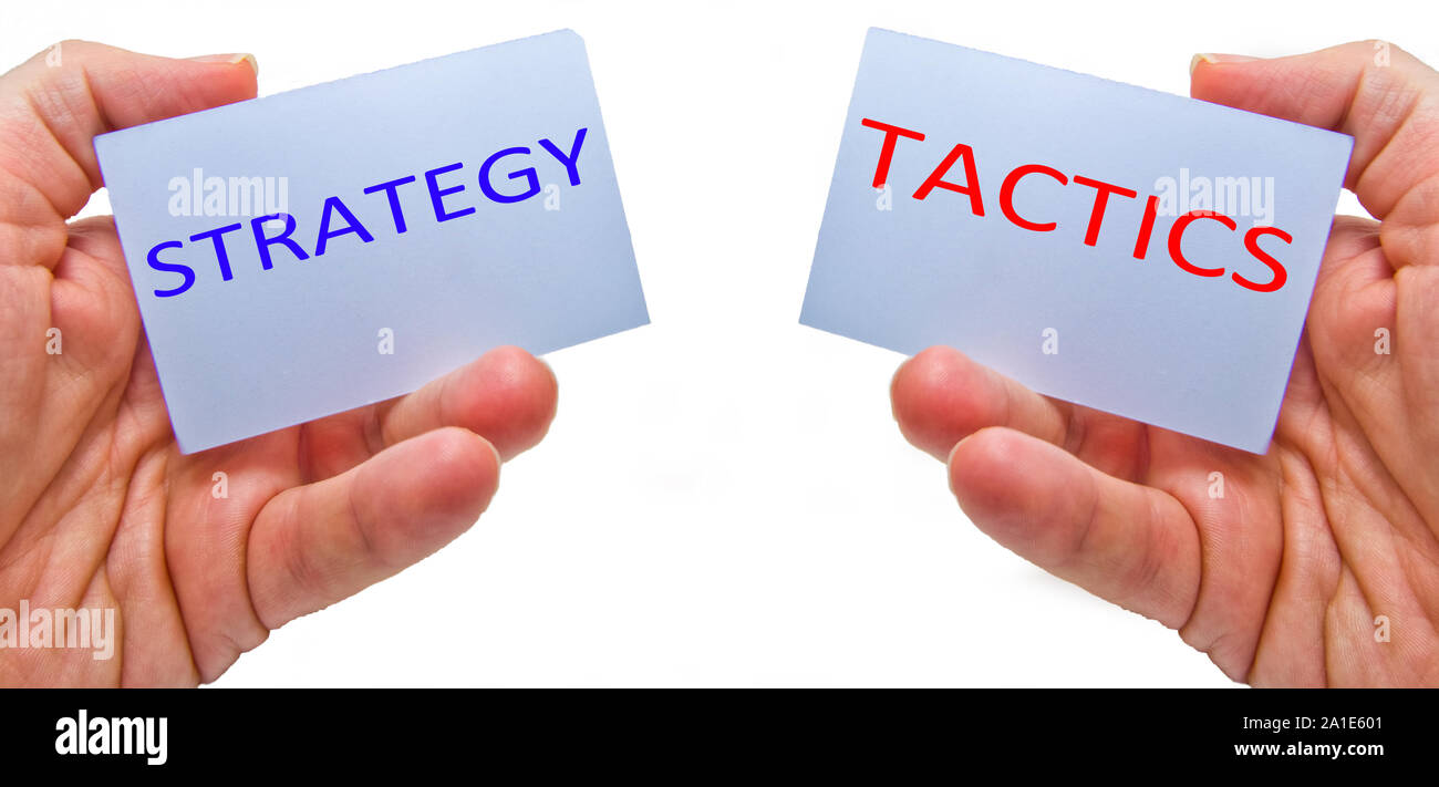 Concepts Tactiques et stratégie Banque D'Images