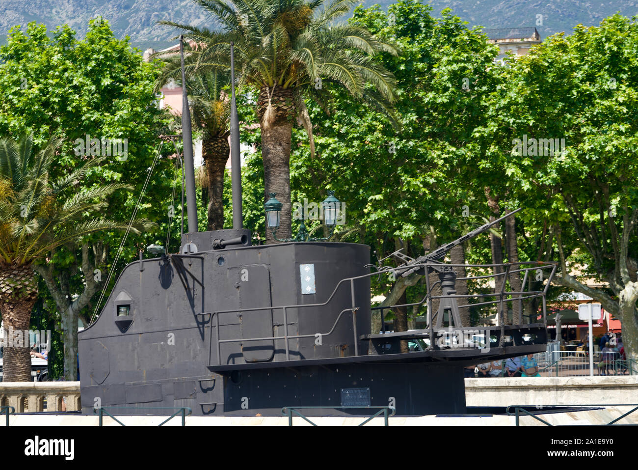 Mémorial du sous-marin Casabianca à Bastia Banque D'Images