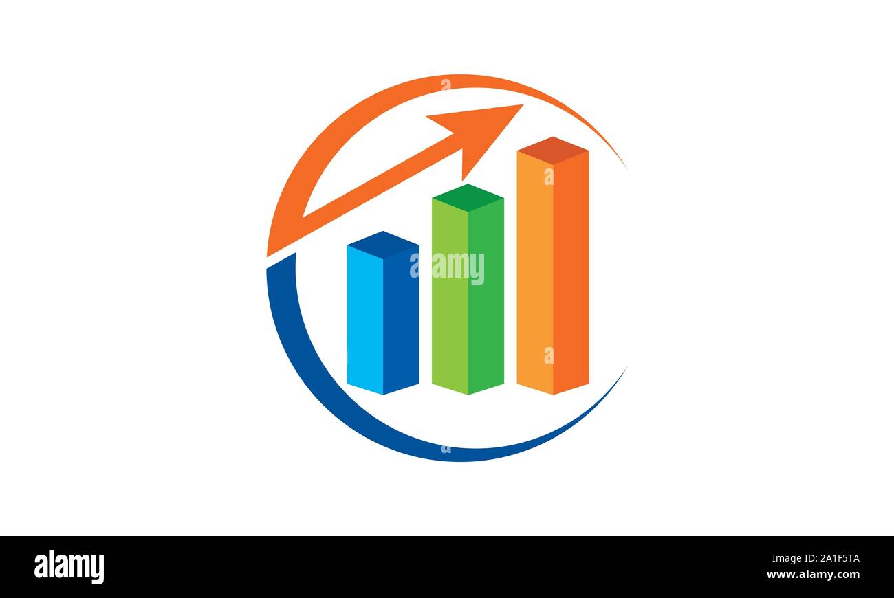 Logo de la comptabilité financière, des conseillers financiers Modèle de conception de Logo Icône vecteur, la finance moderne logo d'entreprise, Bourse Financière Illustration de Vecteur