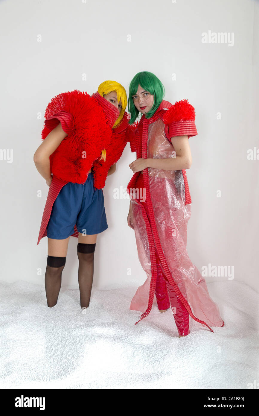 La fureur contre le plastique Banque D'Images