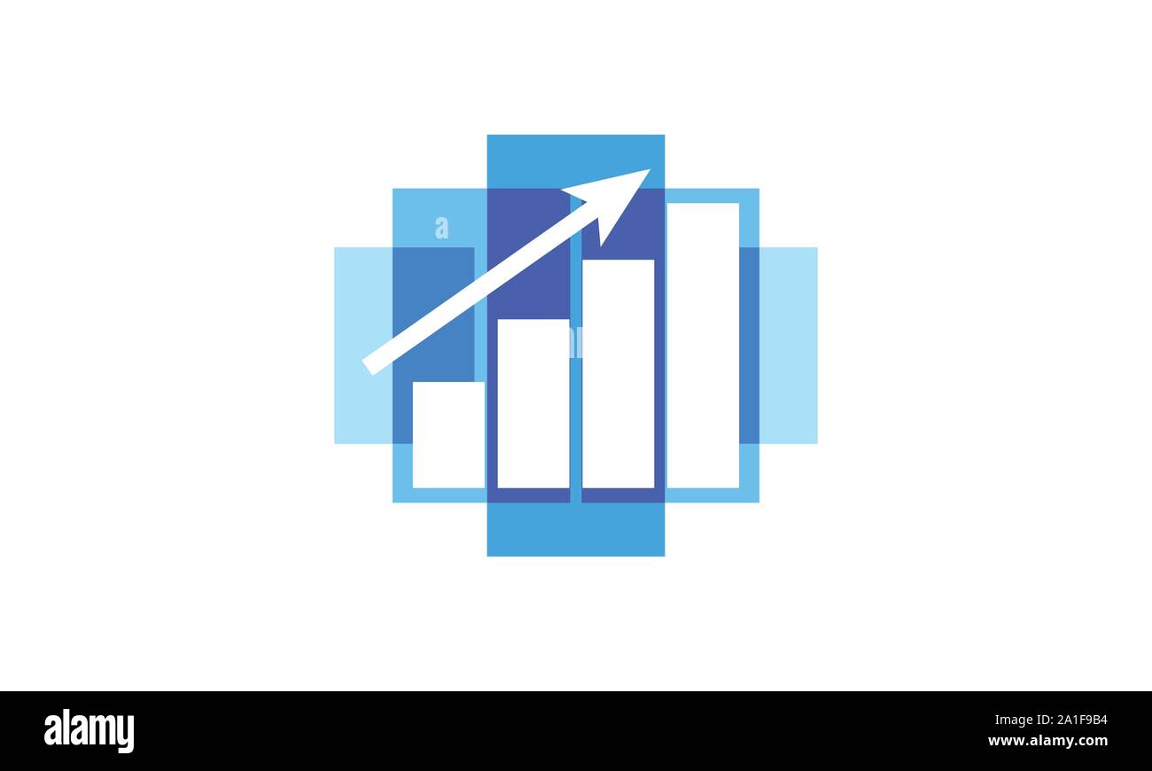 Logo de la comptabilité financière, des conseillers financiers Modèle de conception de Logo Icône vecteur, la finance moderne logo d'entreprise, Bourse Financière Illustration de Vecteur